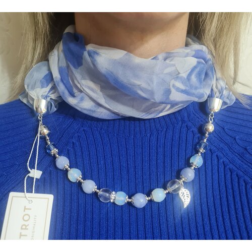 фото Платок foxtrot,80х80 см, голубой