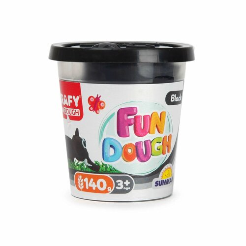 Масса для лепки Crafy 140г Черная S01001121