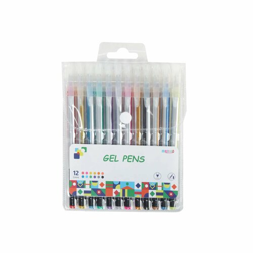 Ручка гелевая Maxleo 12цветов MLW215744