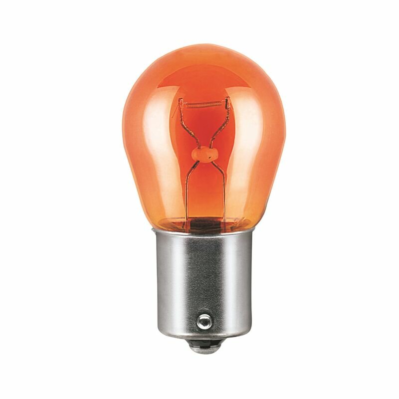 Лампа 12V PY21W 21W BAU15s WOLFRAM HALOGEN BULB 1шт. картон AMBER REVERSE CONNECTION 27897