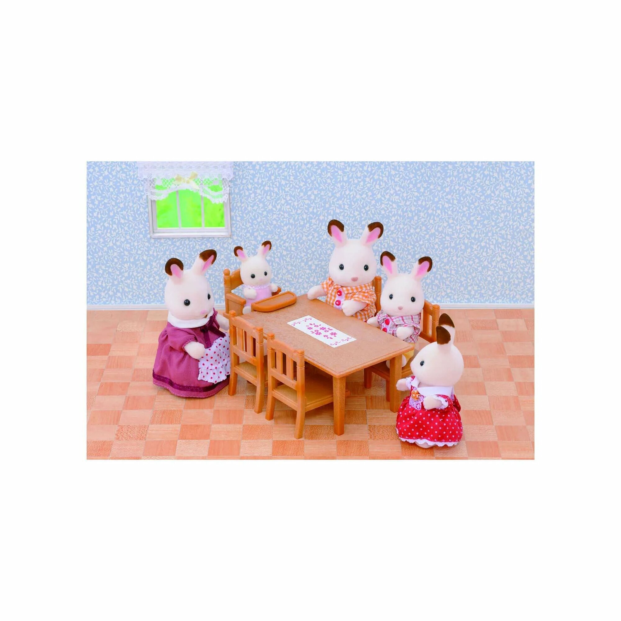 Игровой набор Sylvanian Families Обеденный стол с 5-ю стульями - фото №20