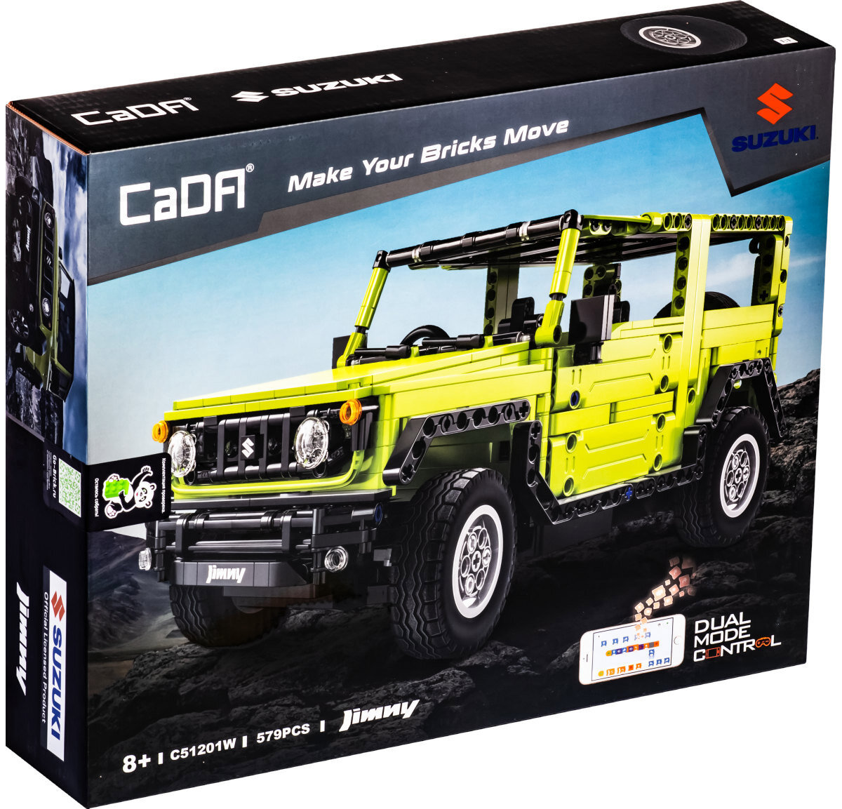 Радиоуправляемый конструктор CADA автомобиль SUZUKI JIMNY 1/12 (579 деталей)