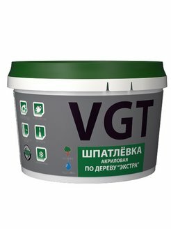 VGT Шпатлёвка “Экстра” по дереву белая 1.0 кг