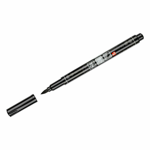 Ручка капиллярная (брашпен) Munhwa Sign pen черная, 360048 ручка капиллярная pilot lettering pen 3 мм черная для леттеринга каллиграфии скетчинга черчения и рисования