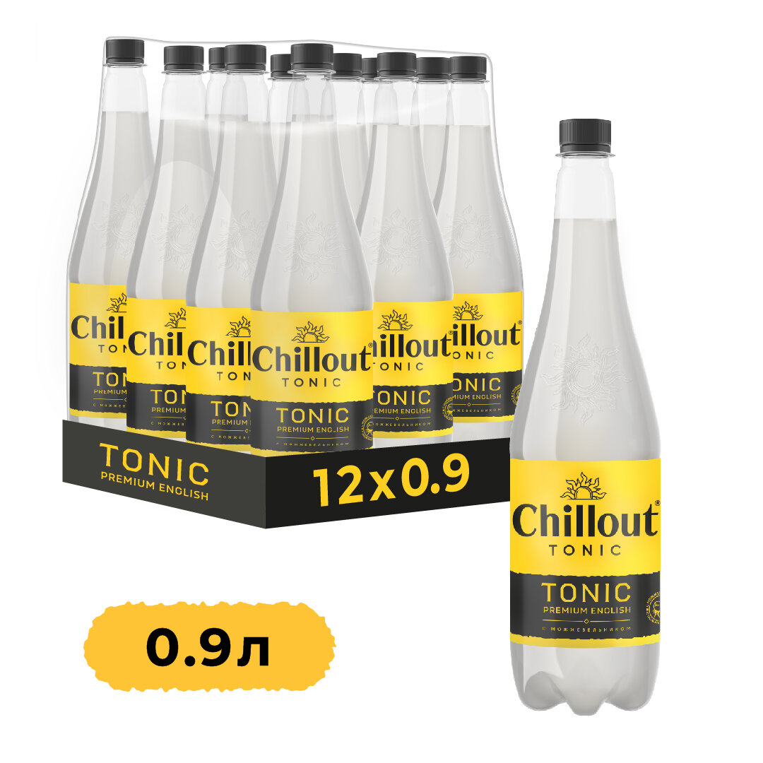 Тоник Chillout "Premium English Tonic", 12 шт по 0,9 л, ПЭТ
