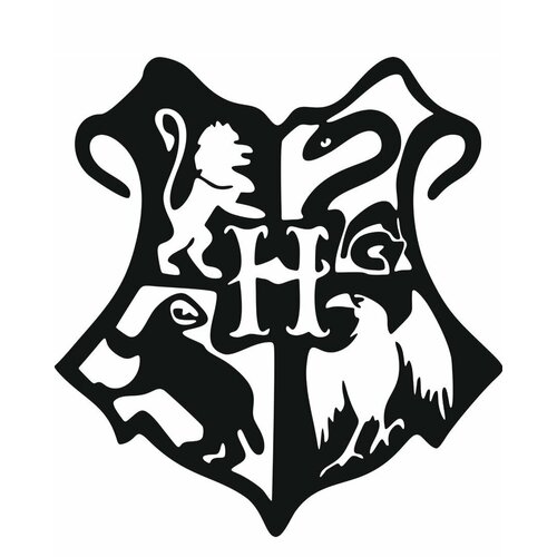 Панно настенное / Картина по мотивам Гарри Поттера 60 см/ четыре факультета Хогвартса / Гарри Поттер картина