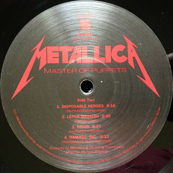 Metallica – Master Of Puppets