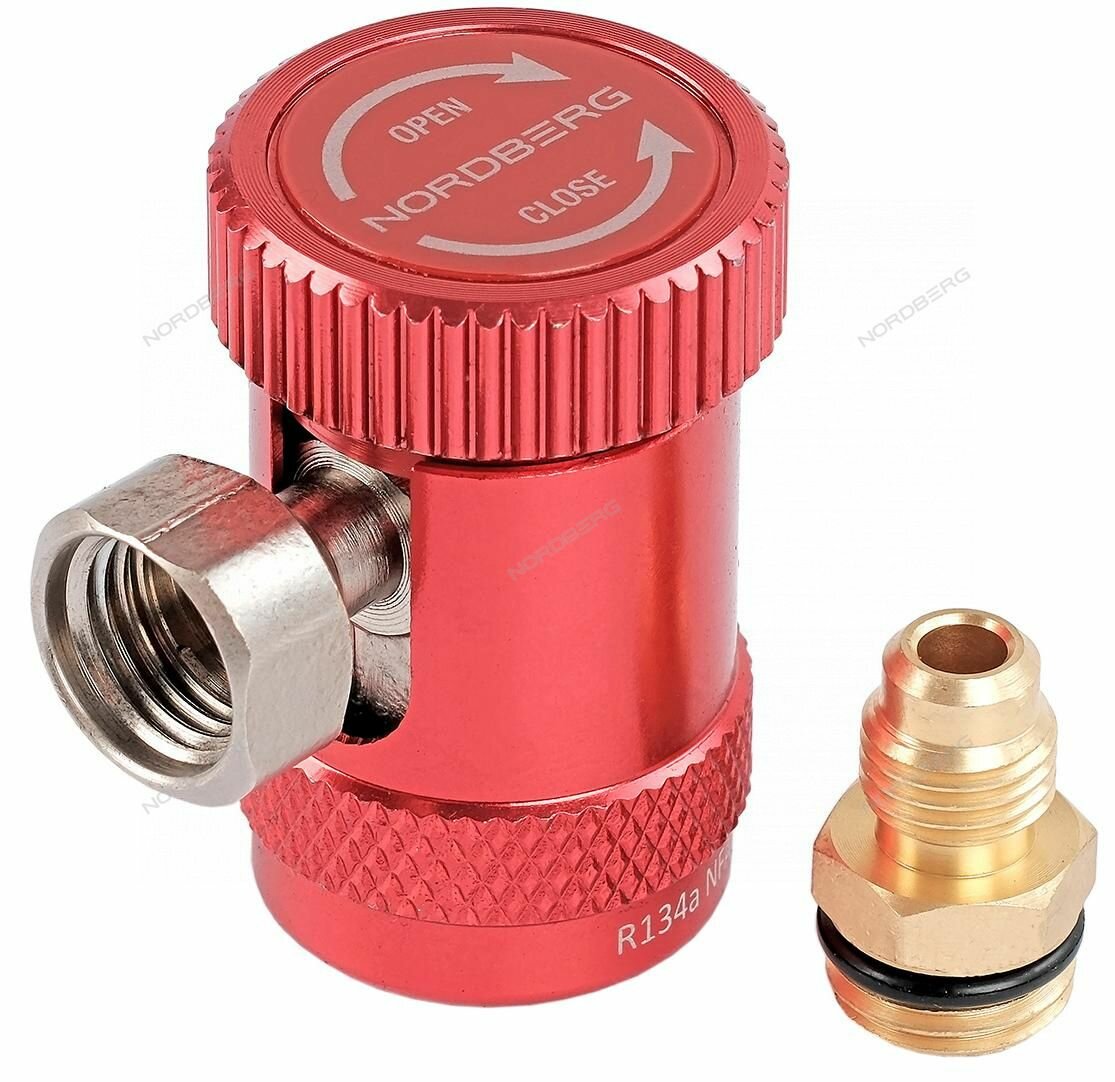 фото Муфта быстросъемная R134a высокое давление, красная NORDBERG