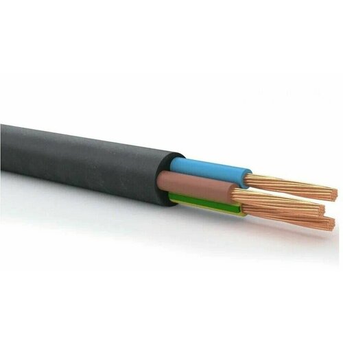 Провод термостойкий пркс 3х1,5, 50м черный