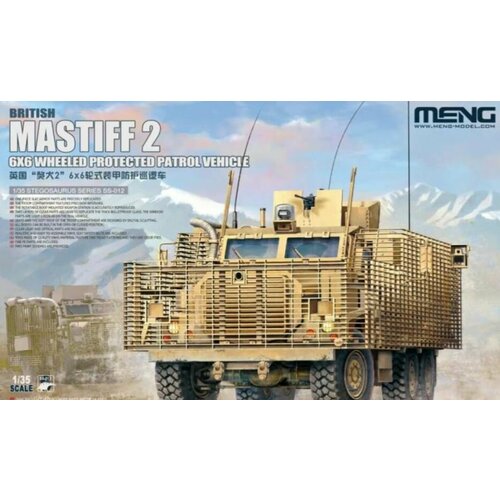 Сборная модель British Mastiff 2 6x6 Wheeled Protected Patrol Vehicle realts meng model 1 35 mg ss 005 u s cougar 6x6 mrap vehicle plastic model kit