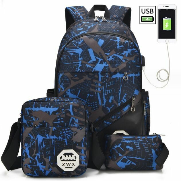 Школьный детский рюкзак, спортивный, сумка, пенал, комплект