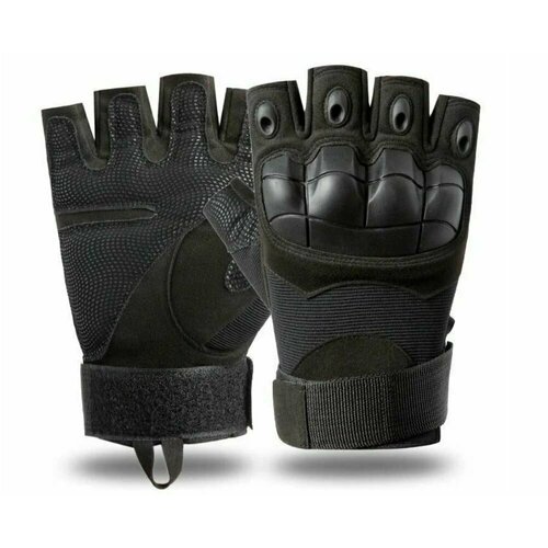 Тактические перчатки T04, без пальцев, черный тактические перчатки t02 без пальцев зеленый