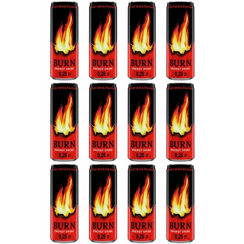 Burn Энергетический напиток "Original", 250 мл, 12 шт
