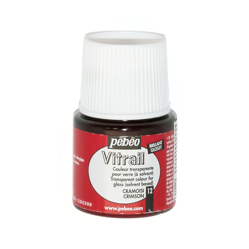 Краска Pebeo Vitrail 45ml, 12 Малиновый