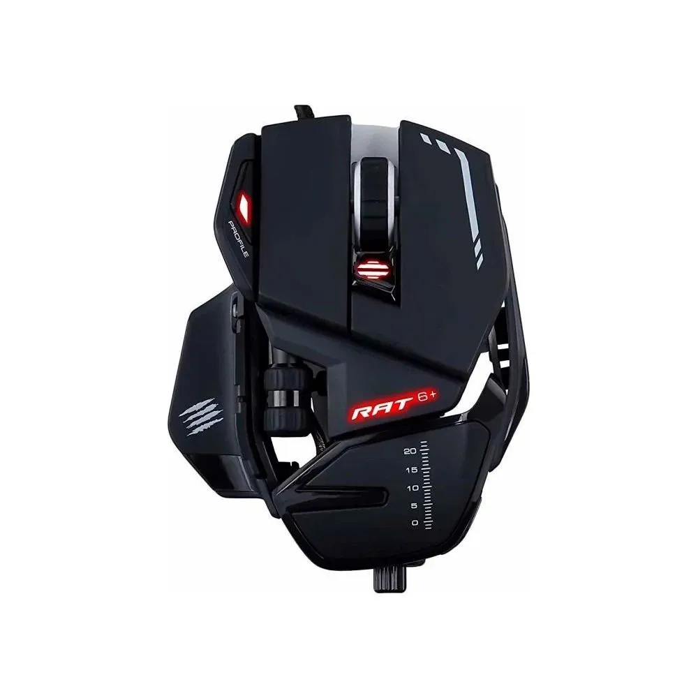 Игровая мышь компьютерная проводная Mad Catz R.A.T 6 PLUS, черный