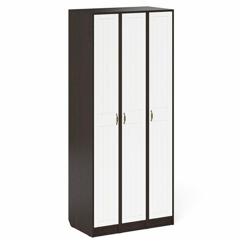 Три пенала в прихожую Мебельный двор П-6-500 венге/белое дерево фрезеровка прованс