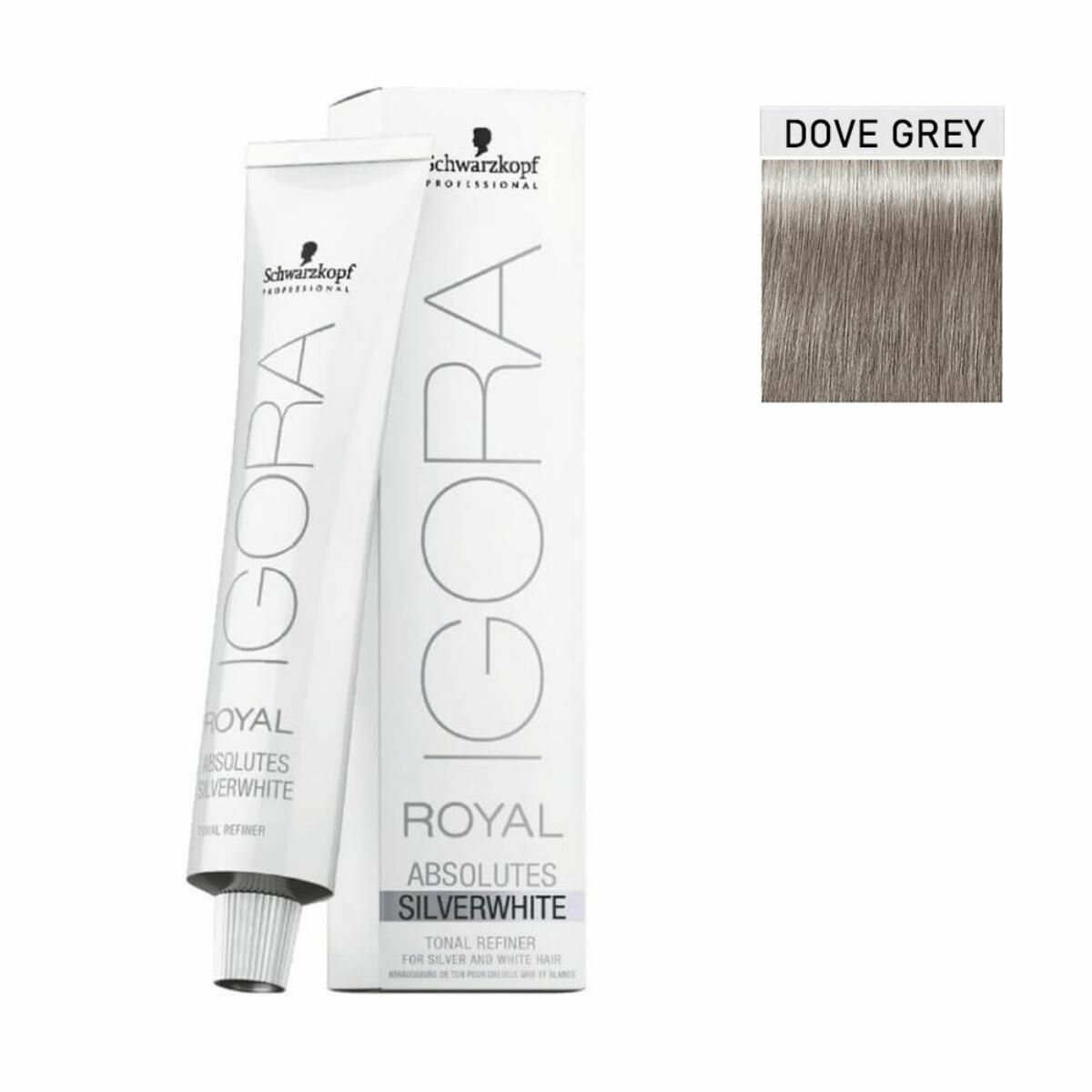 Schwarzkopf IGORA ROYAL SilverWhite DoveGrey Сталь Крем-краска Сильвервайт 60мл