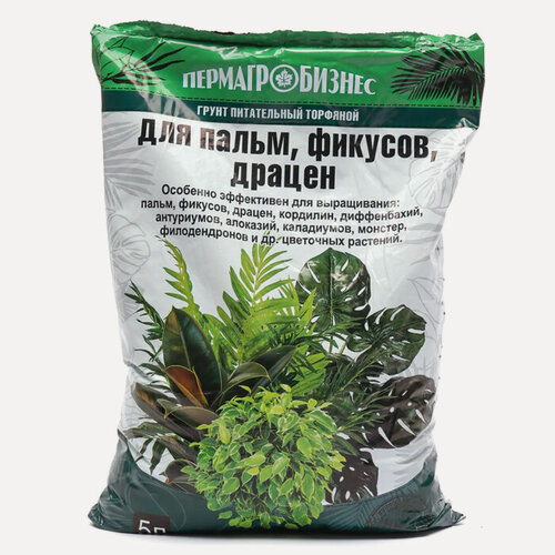 Изображение товара Грунт для Пальм, Фикусов, Драцен 5 л (ПАБ)