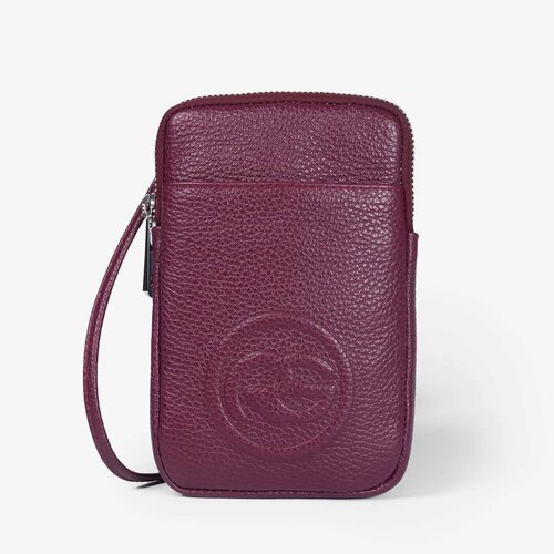 Сумка Roberta Gandolfi, фактура зернистая, бордовый