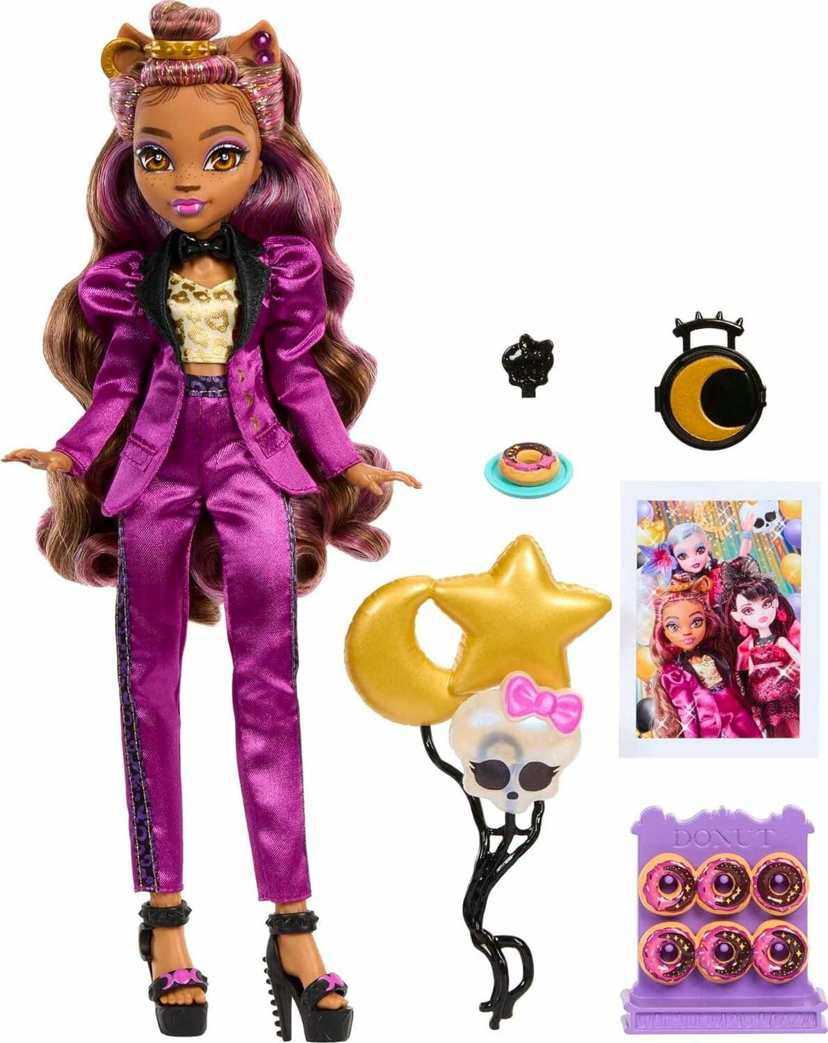 Кукла Клодин Вульф Monster high Бал монстров, Monster Ball Clawdeen Wolf Doll HNF69