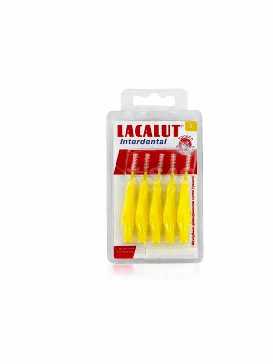 Ершики межзубные Lacalut (Лакалют) Interdental цилиндрические р.L 4 мм 5 шт. Dr.Theiss Naturwaren GmbH - фото №18