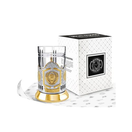 Чайный набор Герб СССР (с позолотой)