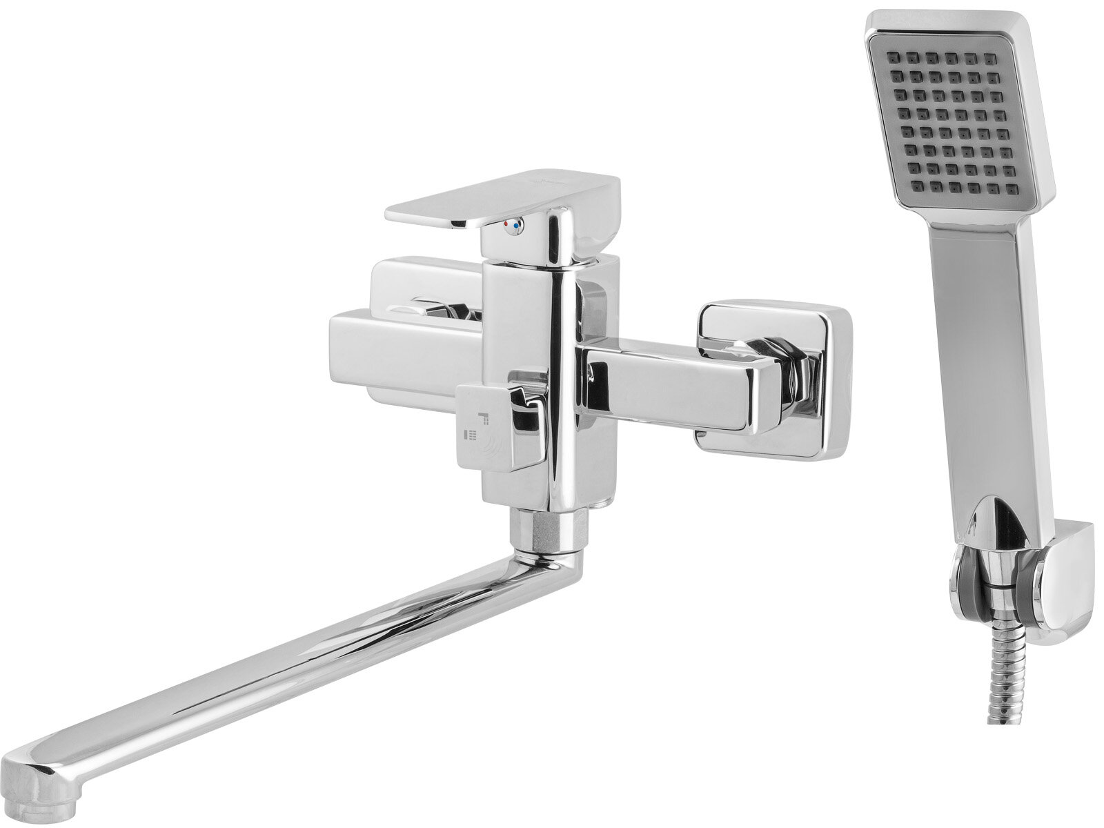 Смеситель для ванны с длинным изливом и душем ECONOCE D35-A 380 (EC0384)