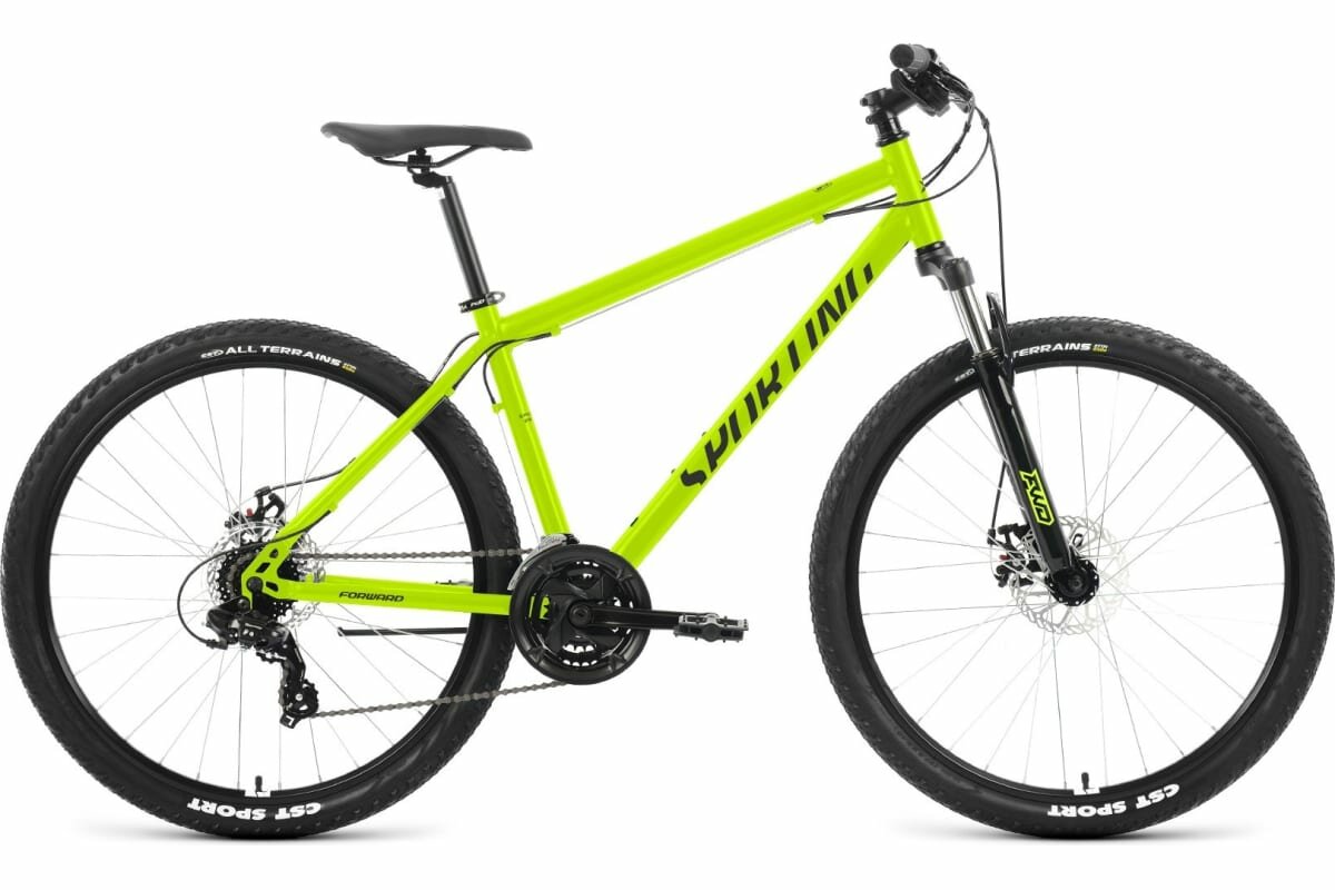 Горные (кросс-кантри) велосипеды Forward Горный велосипед FORWARD SPORTING 29 2.0 D 2023, 17" ярко-зеленый/черный