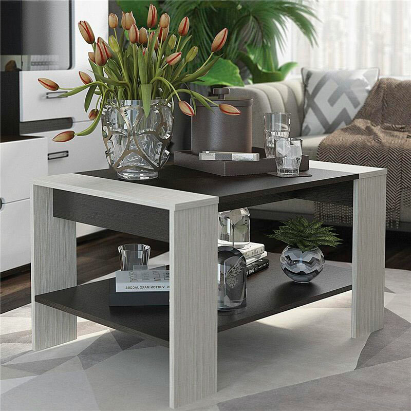 фото Стол журнальный РИО 2 (ножки светлые, столешница темная) Венге/Белфорт