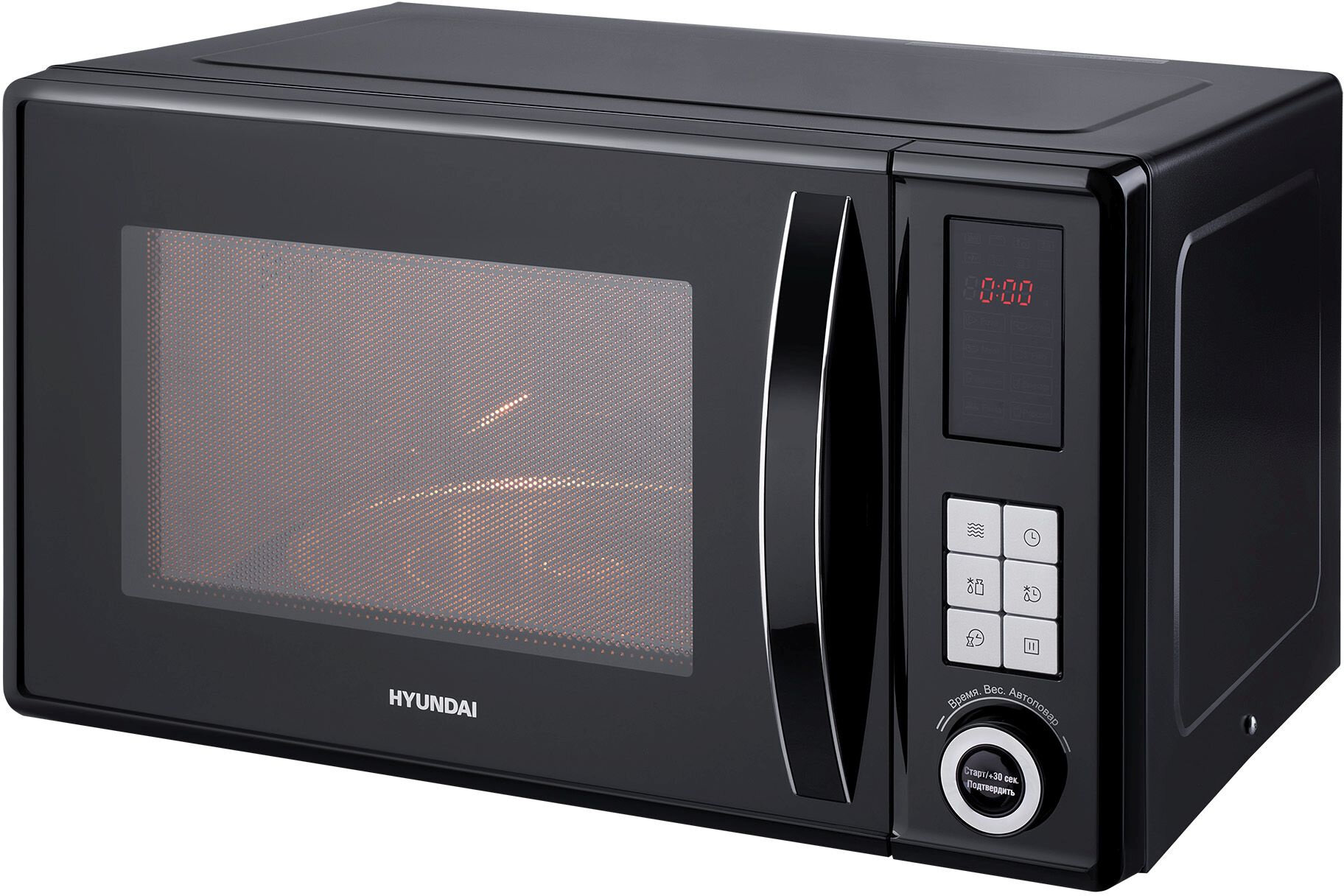 Микроволновая печь Hyundai HYM-D3010 23л. 800Вт черный - фотография № 2