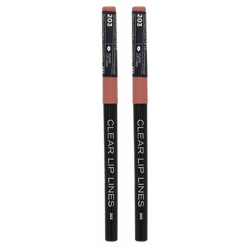Parisa Cosmetics Карандаш для губ механический, №203 Светло-коричневый, 1,2 г, 2 шт карандаш для губ parisa cosmetics карандаш для губ с матовым покрытием