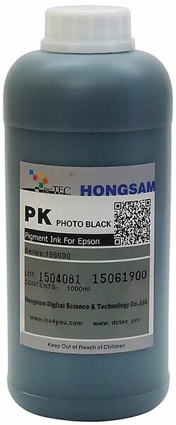 Чернила DCTec пигментные Epson Pro7900 Photo Black (фото черный) 1000 мл
