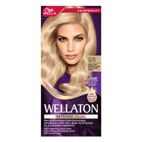 Wella Крем-Краска для волос стойкая Wellaton, 12/0 Светлый натуральный блондин