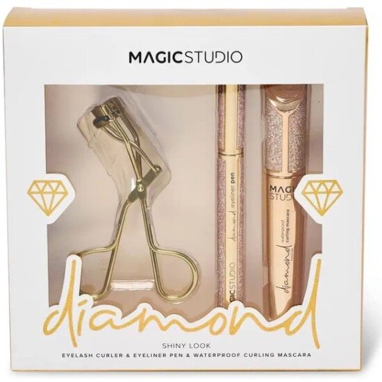 Подарочный набор Magic Studio DIAMOND щипцы для завивки ресниц, тушь для ресниц, подводка для глаз