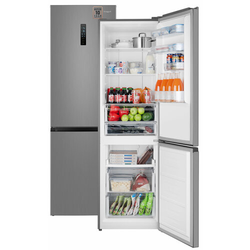 Отдельностоящий холодильник с инвертором Weissgauff WRK 2000 Total NoFrost Inverter Inox 5739000₽