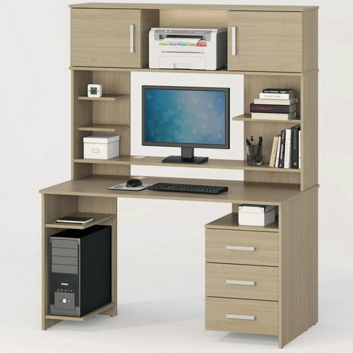 Изображение товара Стол компьютерный Вента-4 правый Ясень светлый