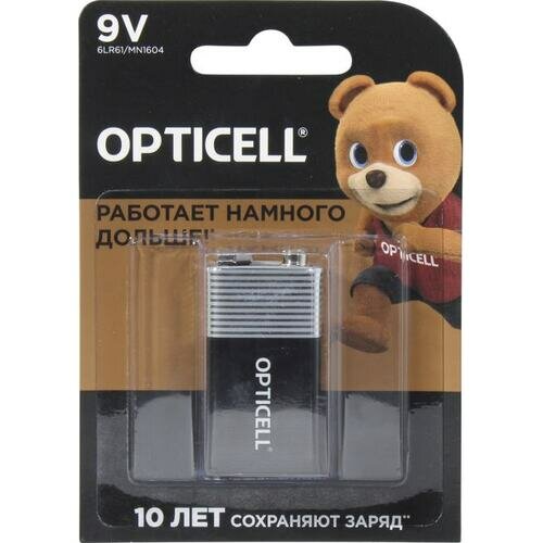 Батарейки Opticell 9V 1 шт - фото №16