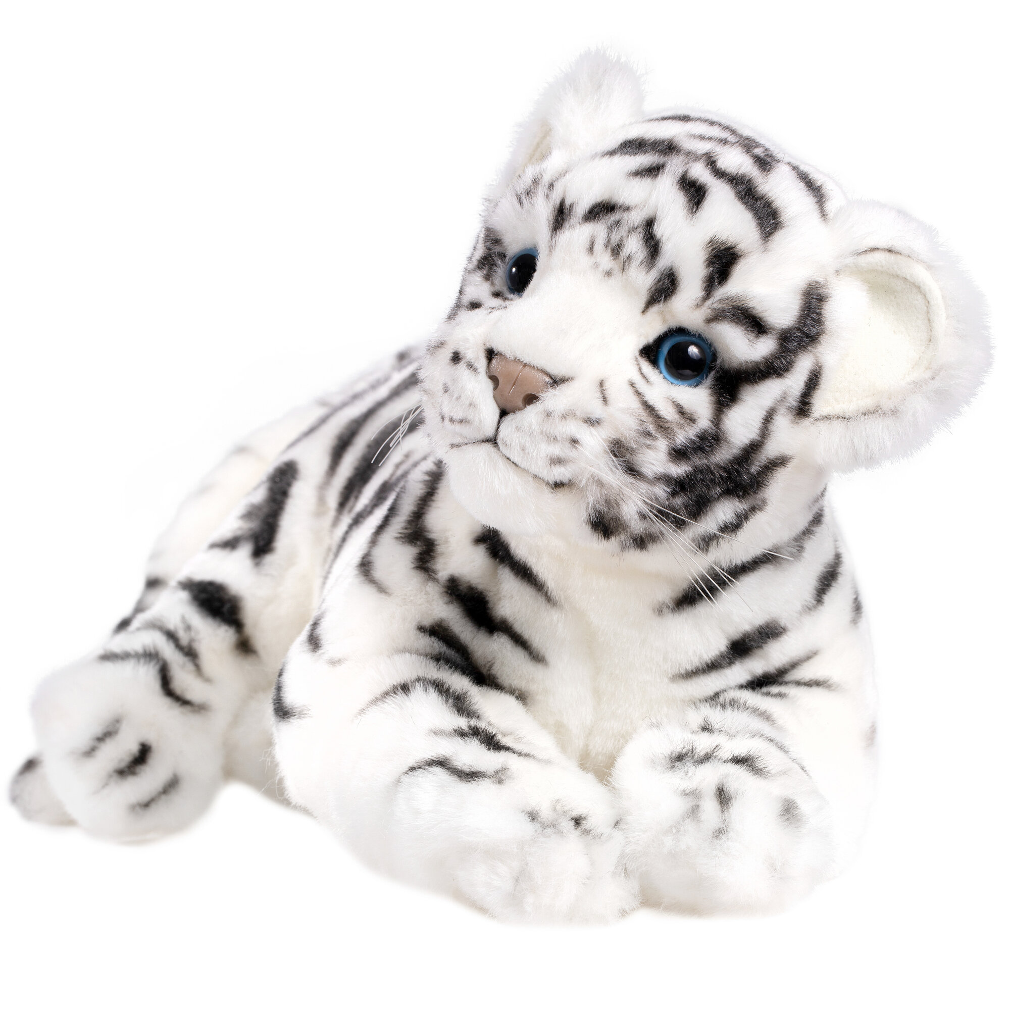 Hansa Мягкая игрушка "Детеныш белого тигра" лежащий, 36 см Hansa Creation - фото №3