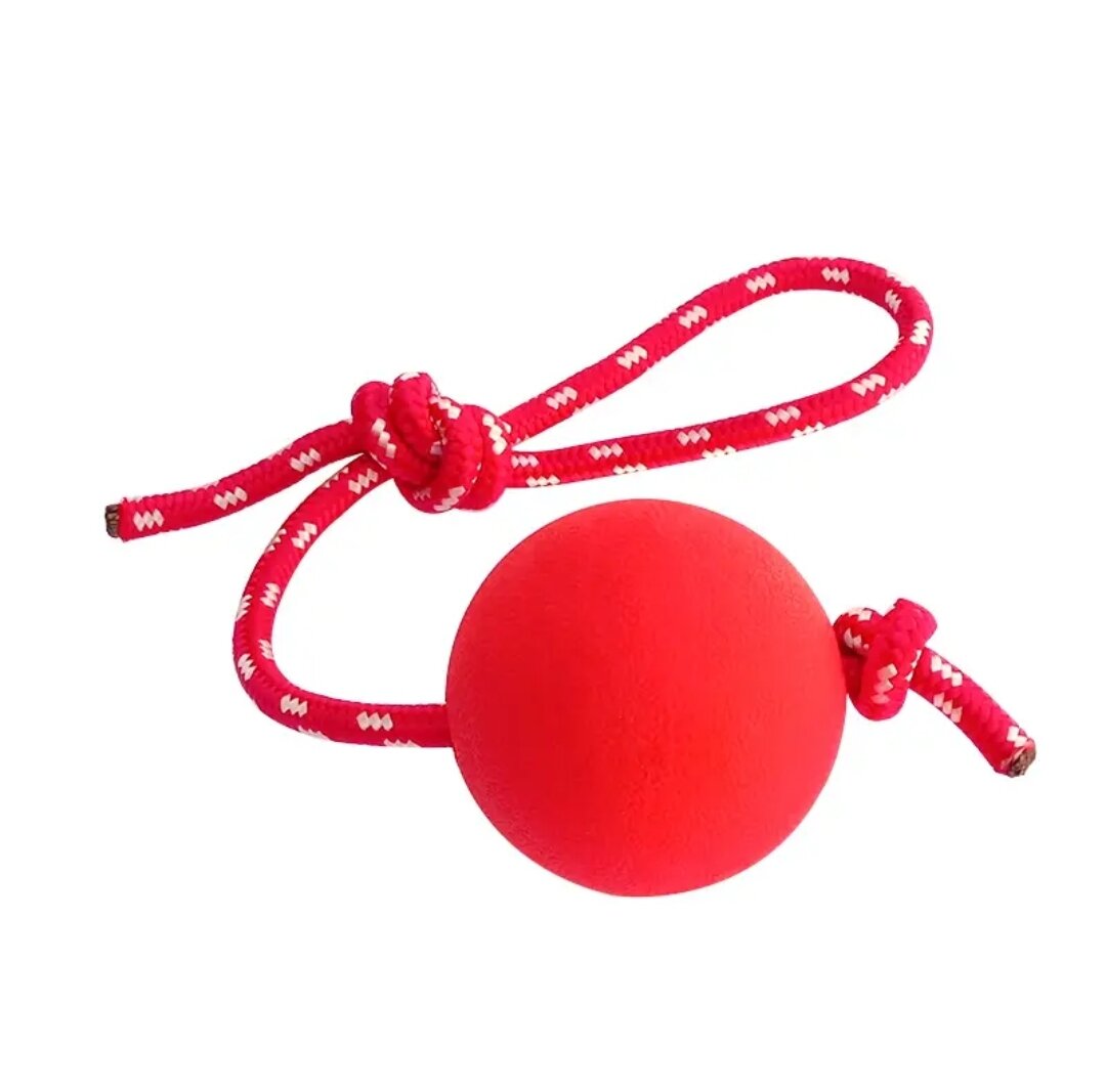 "Красный мяч на верёвке" - диаметр 5см