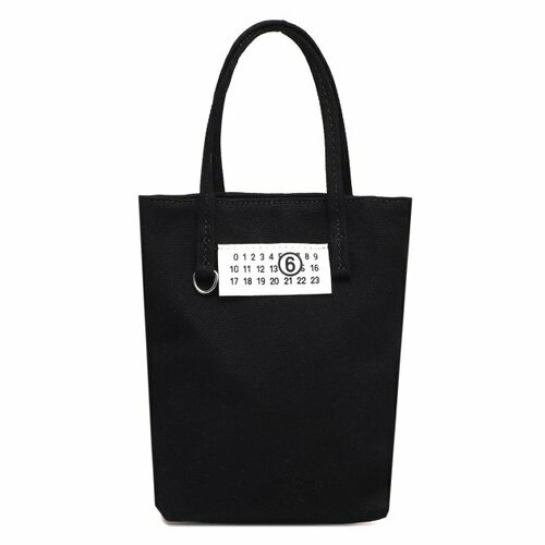 Сумка Maison Margiela, черный pet flower animal linen shopping bag ladies shoulder bag foldable shopping bag beach tote bag