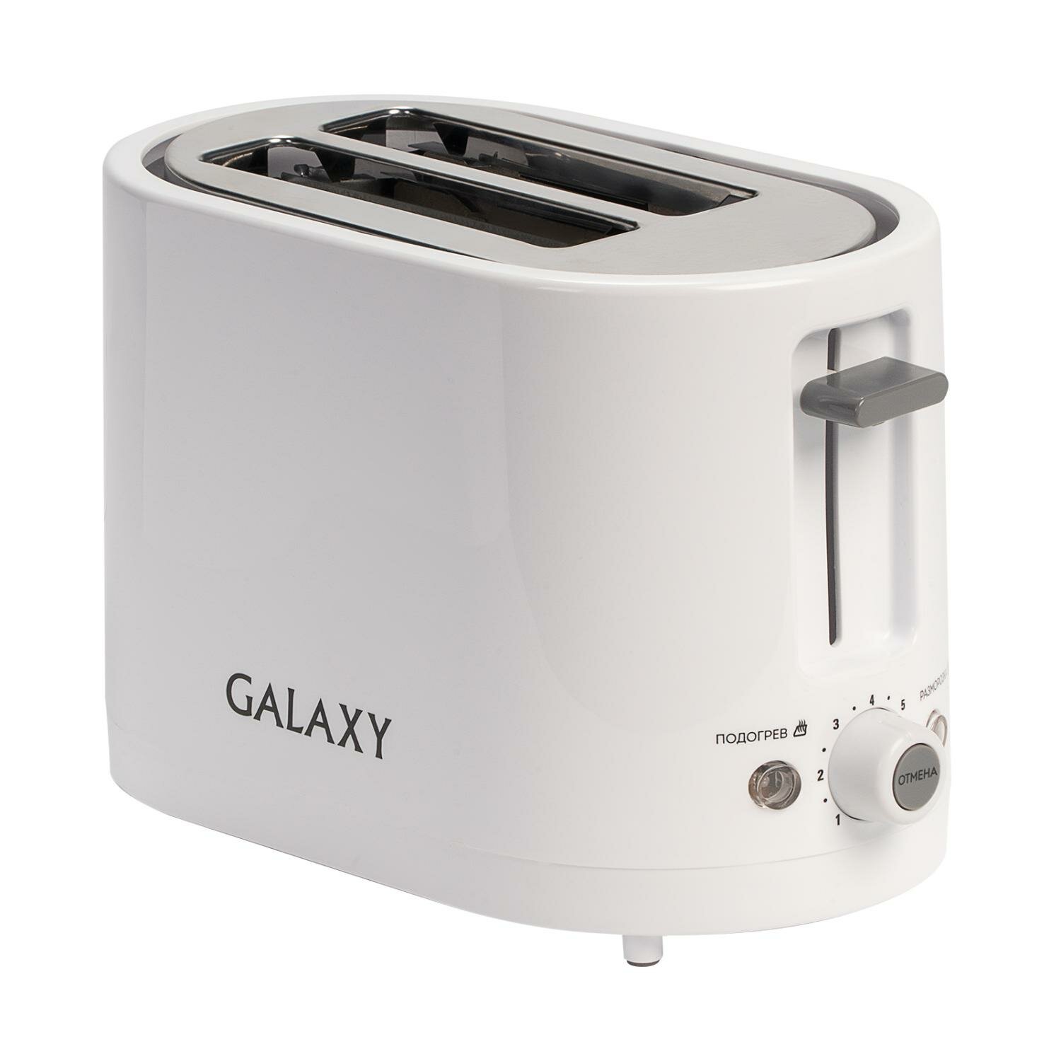 фото Тостер Galaxy GL 2908 (800Вт, функция размораживания и подогрева)