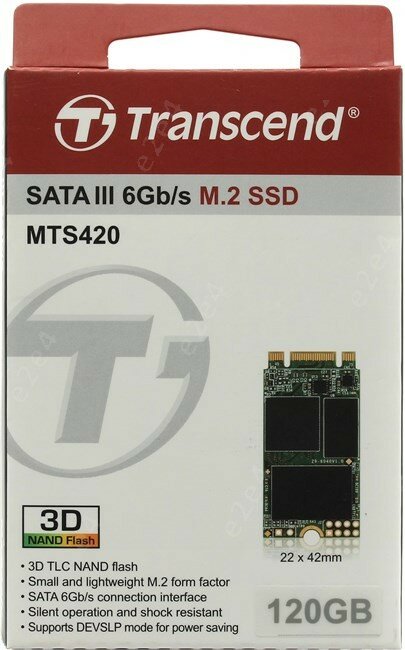 M.2 Transcend MTS420 120Gb (TS120GMTS420S) - фото №14