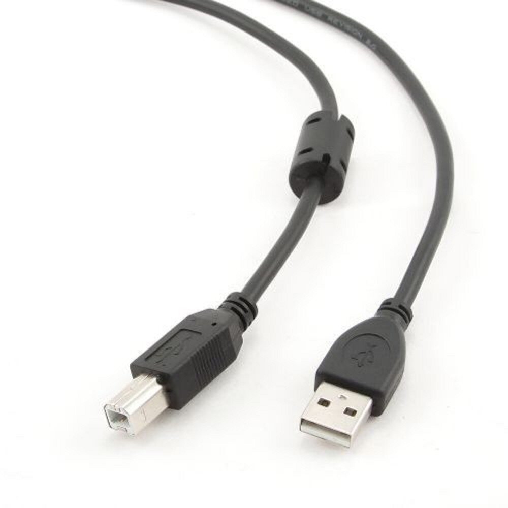 Кабель USB 2.0 Filum FL-CPro-U2-AM-BM-F1-1.8M 1.8 м, USB 2.0 Pro, ферритовое кольцо, черный, разъемы: USB A male-USB B male, пакет