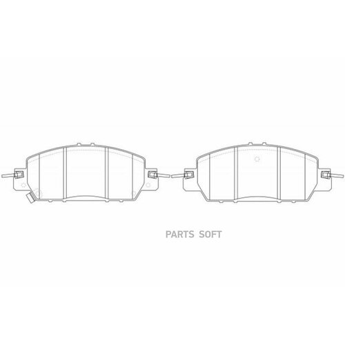 SB NAGAMOCHI BP28010 Колодки тормозные дисковые 7140₽