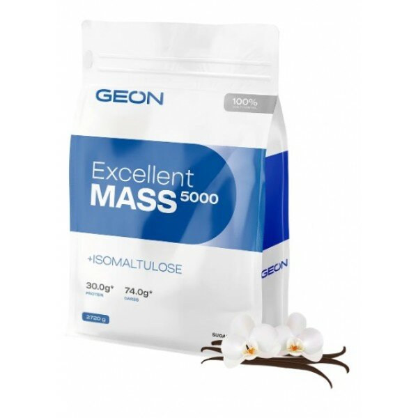 Excellent MASS 5000 Gainer 2720 gr, 45 порции(й), ваниль