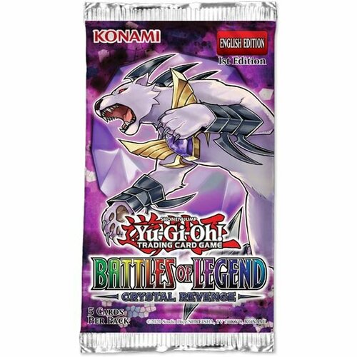 Настольная игра Yu-Gi-Oh - бустер выпуска Battles of Legend: Crystal Revenge Booster на английском языке yugioh legend deck 216pcs set yu gi oh mutou yogi seto anime game collection cards kids boys toys for children figure cartas