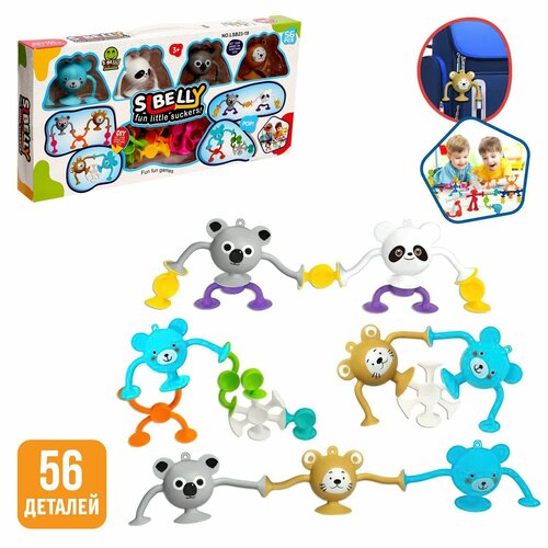 Конструктор Забавные присоски 56 деталей 1439₽