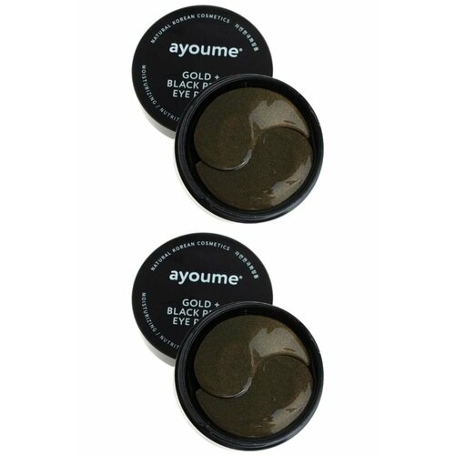 AYOUME Патчи AYOUME GOLD+BLACK PEARL EYE PATCH, 60 шт, 2 уп маски патчи для глаз ayoume gold black pearl eye patch