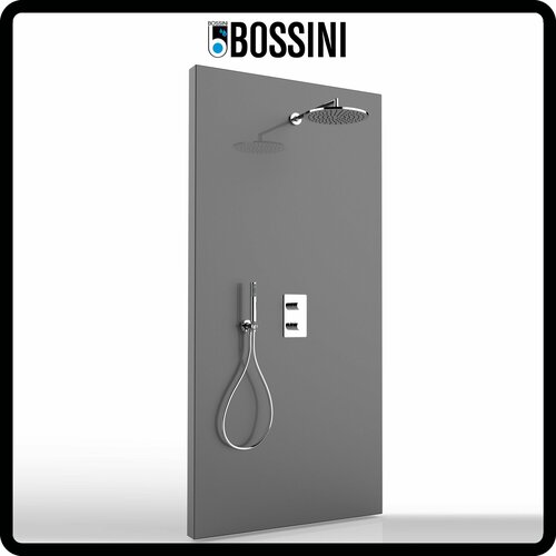 Душевая система с тропическим душем Bossini Cosmo Round Zen 280, Италия bossini rectangular z033204 030 термостат для ванны внешняя часть хром