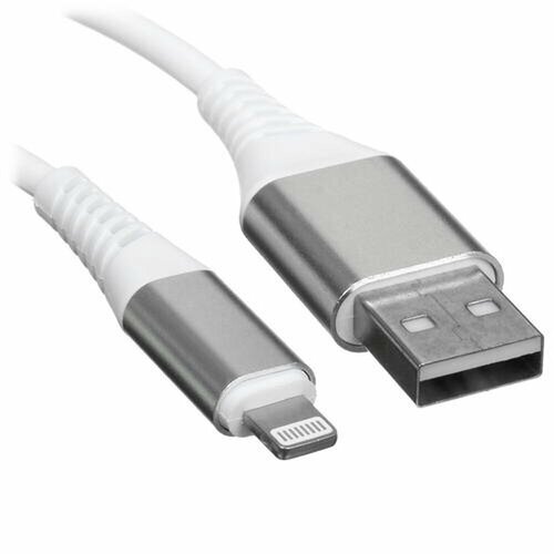 Кабель круглый DEXP Lightning 8-pin - USB 2.0 Type-A белый 1 м